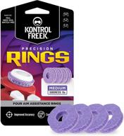 🎮 enhanced gaming precision rings - aim assist motion control for playstation 4 (ps4), xbox one, switch pro & scuf controller (medium - purple) логотип