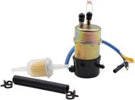 🔌 high-quality electric fuel pump 12v for kawasaki mule vehicles - 49040-1055 kaf620 compatible with models 3000, 3010, 3020, 2520, 2500, 2510, 1000 - 8mm in/outlet logo