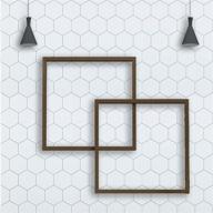 🔳 grey and white hexagon peel and stick removable wallpaper: self adhesive trellis design shelf liner vinyl wallpaper, 17.7”×78.7” logo