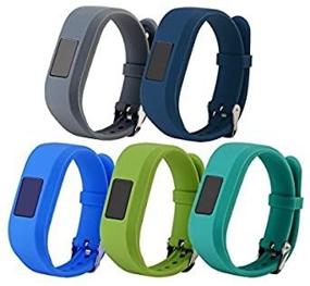 img 1 attached to 🌈 Colorful Adjustable Wristbands for Garmin Vivofit jr.2/jr – 5-Pack Replacement Straps