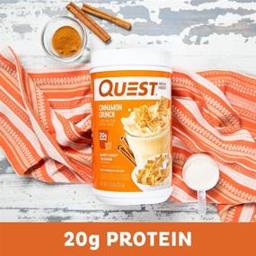 img 2 attached to 🥣 Quest Nutrition Cinnamon Crunch Protein Powder: High Protein, Low Carb, Gluten & Soy Free (25.6oz, Pack of 1)