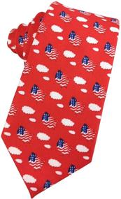 img 3 attached to Галстуки KOOELLE American Jacquard Patriotic - аксессуары для мужчин