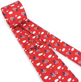 img 2 attached to Галстуки KOOELLE American Jacquard Patriotic - аксессуары для мужчин