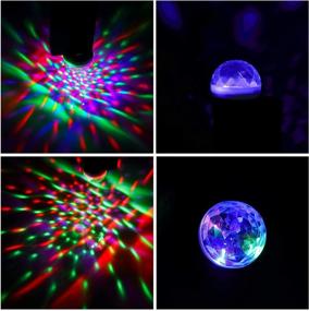 img 2 attached to 🎉 8 Piece USB Mini Disco Light 1.58 Inch/ 4 cm Sound Activated Mini Disco Ball Light LED Car USB Atmosphere Light White Party Light for Kid's Birthday Parties, KTV, Club, DJ Stage, Atmosphere, Christmas