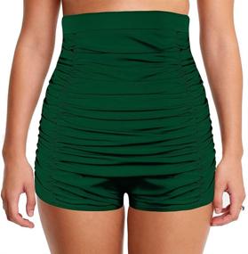 img 4 attached to 👙 Mycoco Shirred Control Swimwear Size 12: Women's Swimsuits and Cover Ups for Ultimate Comfort and Style