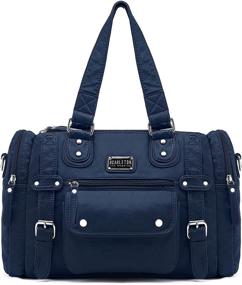 img 4 attached to Small yet Spacious: Scarleton Satchel Handbag 👜 - Trendy Crossbody Shoulder Bag for Women's Essentials