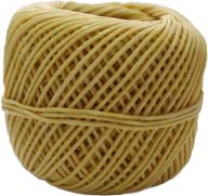 🌿 cozyours organic hemp wick: 210 ft long, 1mm thick with natural beeswax coating - premium quality logo