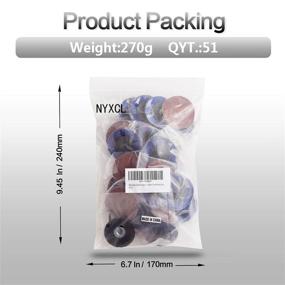 img 4 attached to 🔧 NYXCL Miroku 50Pcs Mixup 2 inch Roll Lock Quick Change Discs Set - Efficient A/O Sanding Discs with 1/4" Holder for Die Grinder Surface Prep Strip Grind Polish Finish - Ideal for Burr Rust Paint Removal