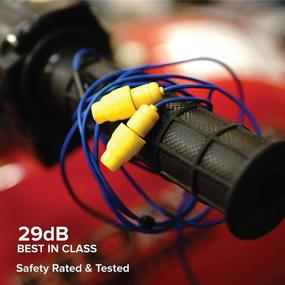 img 2 attached to 🎧 Plugfones Guardian: Noise Reduction In-Ear Headphones - Blue & Yellow Earplug Earbud Hybrid