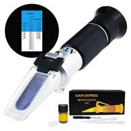 precision moisture testing: refractometer tri scale for beekeeping calibration logo