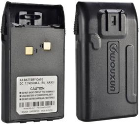 img 1 attached to Wouxun 2-Pack 5 AA Battery Case for KG-UVD1P, KG-UV6D, KG-659, KG-669 Plus, KG-679, KG-689 Plus