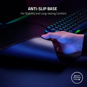 img 2 attached to Razer Strider Hybrid Mouse Mat: Soft Base & Smooth Glide with Firm Gliding Surface - Anti-Slip, Portable & Water-Resistant - XXLarge +