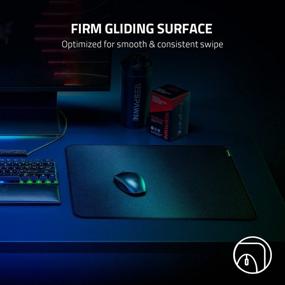 img 3 attached to Razer Strider Hybrid Mouse Mat: Soft Base & Smooth Glide with Firm Gliding Surface - Anti-Slip, Portable & Water-Resistant - XXLarge +