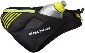 img 4 attached to 🏃 Nathan Peak Hydration Waist Pack for Runners with Storage Compartment and 18oz Run Flask – Ideal for Running, Hiking, Camping, and Cycling