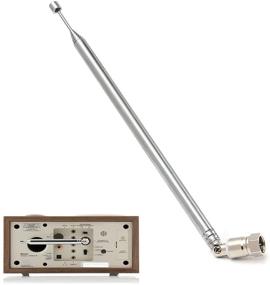 img 4 attached to 📡 E-Outstanding Telescopic Antenna: 7 Section F Type Connector - DAB Radio Replacement for TV AM FM Stereo Receiver