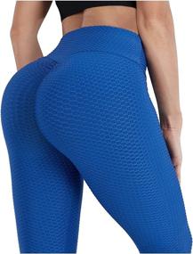 img 3 attached to 🍑 Women's TIK Tok Leggings - Booty Lifting Workout Yoga Leggings, Scrunch Butt Running Tights