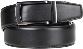 img 3 attached to LABMGW Ratchet Comfort Sliding Buckle Men's Accessories for Belts