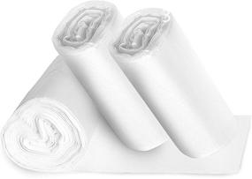 img 4 attached to 🚮 High Quality Clear Small Bathroom Trash Bags - Pack of 150, Ideal 1.2 Gallon Garbage Can Liners - Ideal for Upscale Restroom Waste Baskets