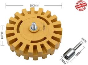 img 3 attached to 🚗 Колесо для удаления клея стикера автомобильной эмблемы - эффективный инструмент для удаления виниловых наклеек