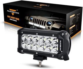img 4 attached to 🚗 Auxbeam 7 Inch LED Light Bar: Powerful 36W Spot LED Driving Light for Trucks, Cars, ATVs, and More - Waterproof and Easy to Install with Mounting Brackets