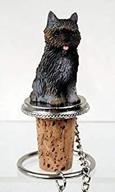 🐶 captivating cairn terrier brindle bottle stopper: conversation concepts' perfect wine accessory логотип