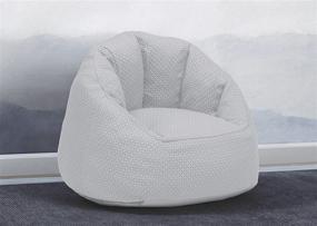 img 2 attached to 🪑 Детский кресло серого цвета Delta Children Serta I Comfort Cozeee Fluffy Chair