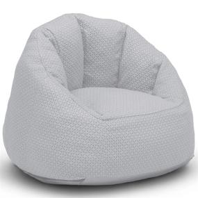 img 1 attached to 🪑 Детский кресло серого цвета Delta Children Serta I Comfort Cozeee Fluffy Chair