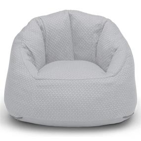 img 4 attached to 🪑 Детский кресло серого цвета Delta Children Serta I Comfort Cozeee Fluffy Chair