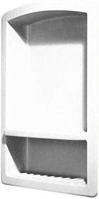 img 1 attached to 🚿 White Swanstone RS-2215 Solid Surface Single Shower Shelf - 22"H x 15"W x 4.3"D