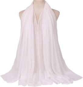 img 3 attached to Cotton Lightweight Fashion Evening Accessories and Scarves & Wraps by LMVERNA: Elevate Your Style!