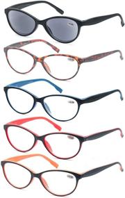 img 3 attached to 👓 HEEYYOK Multi-Pack Reading Glasses for Women and Men - Includes Sun Readers for Outdoor Use