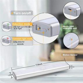 img 1 attached to Bojim Motion Sensor Under Cabinet Lighting