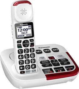 img 3 attached to 📞 Усиленный беспроводный телефон Panasonic KX-TGM420W: Улучшенное шумоподавление и цифровая автоответчик, 1 наушник - Белый