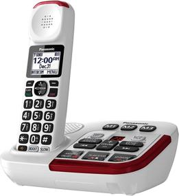 img 2 attached to 📞 Усиленный беспроводный телефон Panasonic KX-TGM420W: Улучшенное шумоподавление и цифровая автоответчик, 1 наушник - Белый