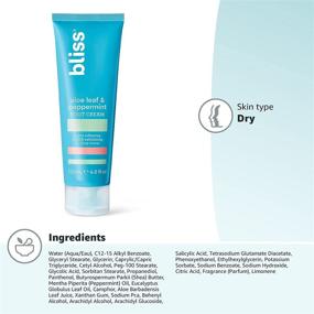 img 1 attached to 🌿 Bliss - Aloe Leaf & Peppermint Foot Cream: Super Softening AHA Exfoliating Cooling Cream | Exfoliator & Moisturizer | Vegan | Cruelty Free | Paraben Free | 4.0 fl. oz.