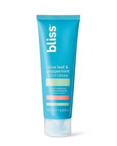 img 4 attached to 🌿 Bliss - Aloe Leaf & Peppermint Foot Cream: Super Softening AHA Exfoliating Cooling Cream | Exfoliator & Moisturizer | Vegan | Cruelty Free | Paraben Free | 4.0 fl. oz.