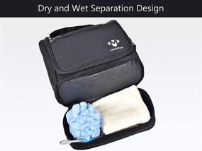 img 1 attached to Toiletries Organizer Compartments Separation Waterproof