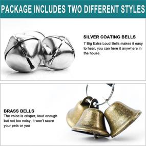 img 2 attached to 🔔 QUXIANG 2-Pack Dog Training Bells - Potty Training & Communication Tools | Upgraded 7 Extra Large Loud DoorBells for Dogs | Unique Style & Premium Quality for Puppies, Pets, Cats
