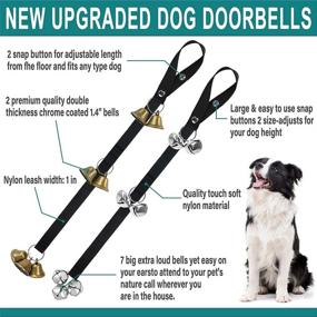 img 3 attached to 🔔 QUXIANG 2-Pack Dog Training Bells - Potty Training & Communication Tools | Upgraded 7 Extra Large Loud DoorBells for Dogs | Unique Style & Premium Quality for Puppies, Pets, Cats