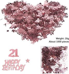 img 3 attached to 🎉 HAPYCITY Rose Gold 21st Birthday Decorations Balloons (55 Pack) – Party Supplies for Her. Perfect for a Memorable Birthday Celebration!