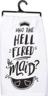 😂 primitives by kathy lol made you smile dish towel: 28 x 28-inches, who the fired the maid - a hilarious addition to your kitchen! logo