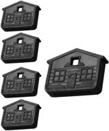 🏠 lucky line house-shaped key cap for kw1 and sc1 key ways - black (5/pk), sku: 162205 логотип