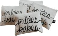 bridal party toiletry makeup bag logo
