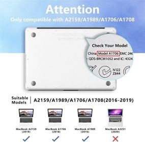 img 2 attached to MacBook Pro 13 Inch Case 2019 2018 2017 2016 Release A2159 A1989 A1706 A1708 With/Without Touch Bar Laptop Accessories