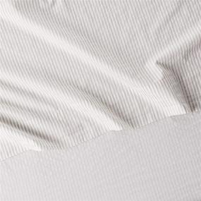 img 1 attached to Tommy Bahama King Size Cloud Grey Paloma Beach Stripe Sheet Set 212696