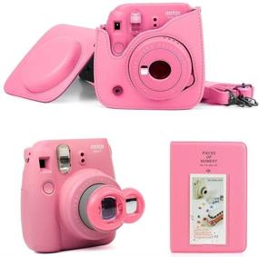 img 3 attached to FujiFilm Instax Mini 9 Instant Camera Fujifilm Instax Mini Film (40 Sheets) Bundle With Deals Number One Accessories Including Carrying Case
