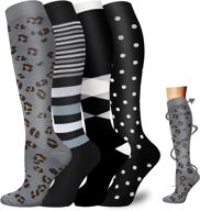 copper compression socks - the ultimate support for nurses, runners, medical professionals, and cyclists - 4 pairs for improved circulation (men & women) logo