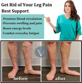 img 3 attached to Copper Compression Socks - The Ultimate Support for Nurses, Runners, Medical Professionals, and Cyclists - 4 Pairs for Improved Circulation (Men & Women)