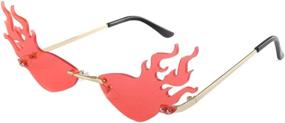 img 4 attached to Tomaibaby Fashion Sunglasses Decorative Eyeglasses