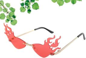 img 3 attached to Tomaibaby Fashion Sunglasses Decorative Eyeglasses